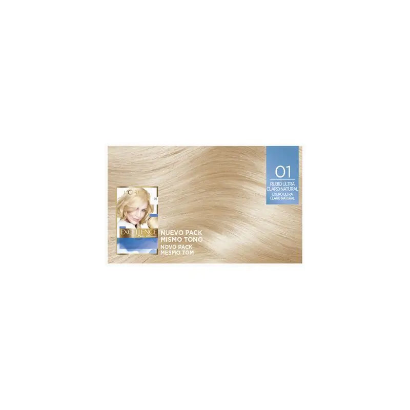 L'Oréal Paris Excellence Pure Blonde Ultra-Aclarante - Tono 01 Rubio Ultra Claro Natural