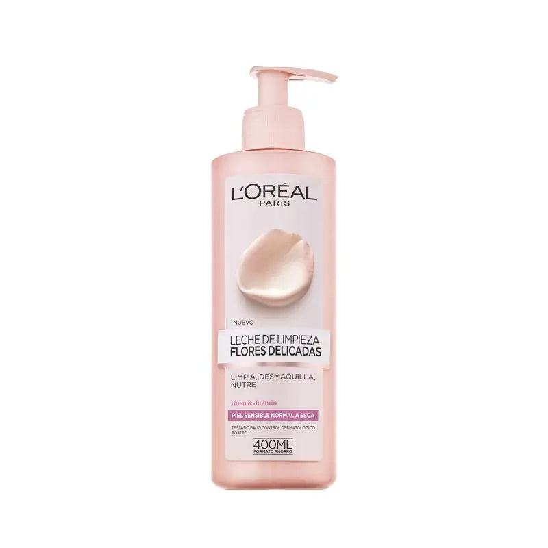 L'Oréal Paris Flores Delicadas Leche Limpiadora Pieles Sensibles 400Ml