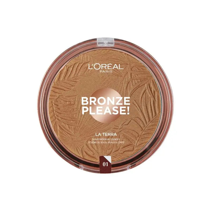 L'Oréal Paris Glam Bronze La Terra 01 Portofino-Leggero Polvos Bronceadores Pieles Claras 18 Gr