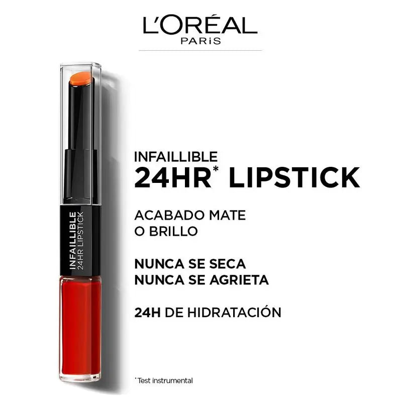 L'Oréal Paris Infalible 24H 506 Red Infallible Pintalabios Permanente Rojo