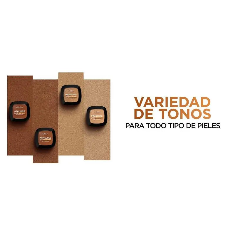 L'Oréal Paris Infalible 24H Polvos Bronceadores Mate Larga Duración Tono 250 Light Clair