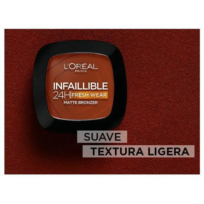 L'Oréal Paris Infalible 24H Polvos Bronceadores Mate Larga Duración Tono 250 Light Clair