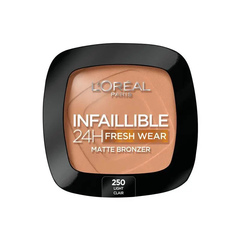 L'Oréal Paris Infalible 24H Polvos Bronceadores Mate Larga Duración Tono 250 Light Clair