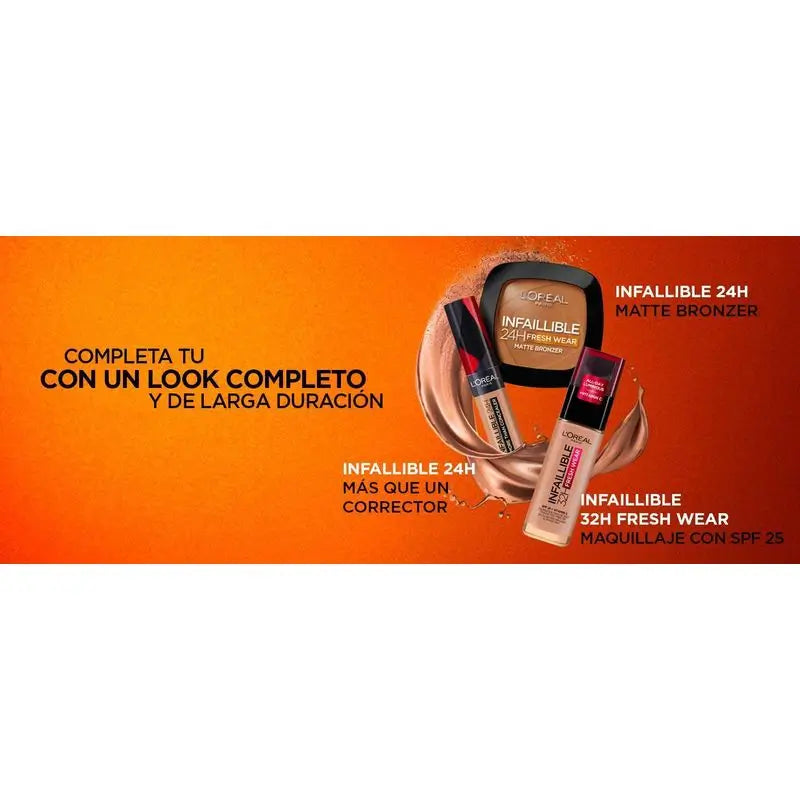 L'Oréal Paris Infalible 24H Polvos Bronceadores Mate Larga Duración Tono 300 Light Medium