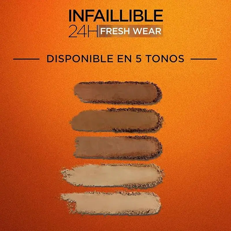 L'Oréal Paris Infalible 24H Polvos Bronceadores Mate Larga Duración Tono 350 Medium