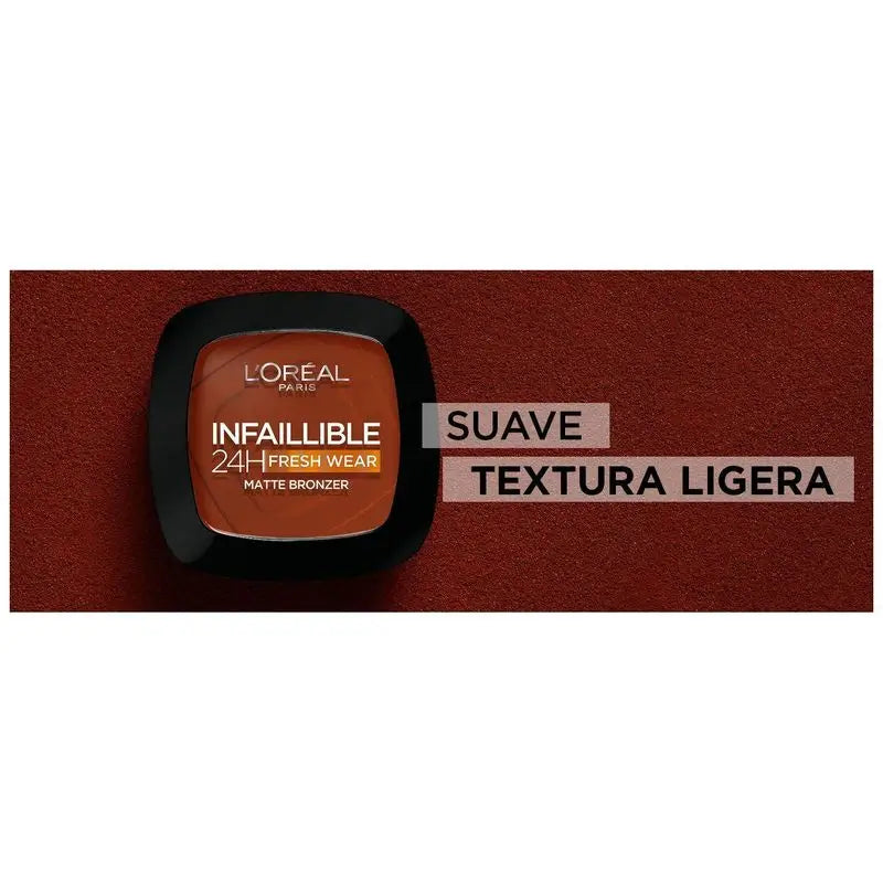 L'Oréal Paris Infalible 24H Polvos Bronceadores Mate Larga Duración Tono 400 Tan