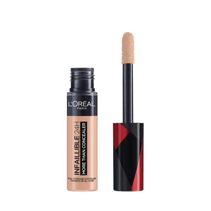 L'Oréal Paris Infalible More Than Concealer Corrector Cobertura Completa, Tono 324 Oatmeal/Avoine, 11 Ml