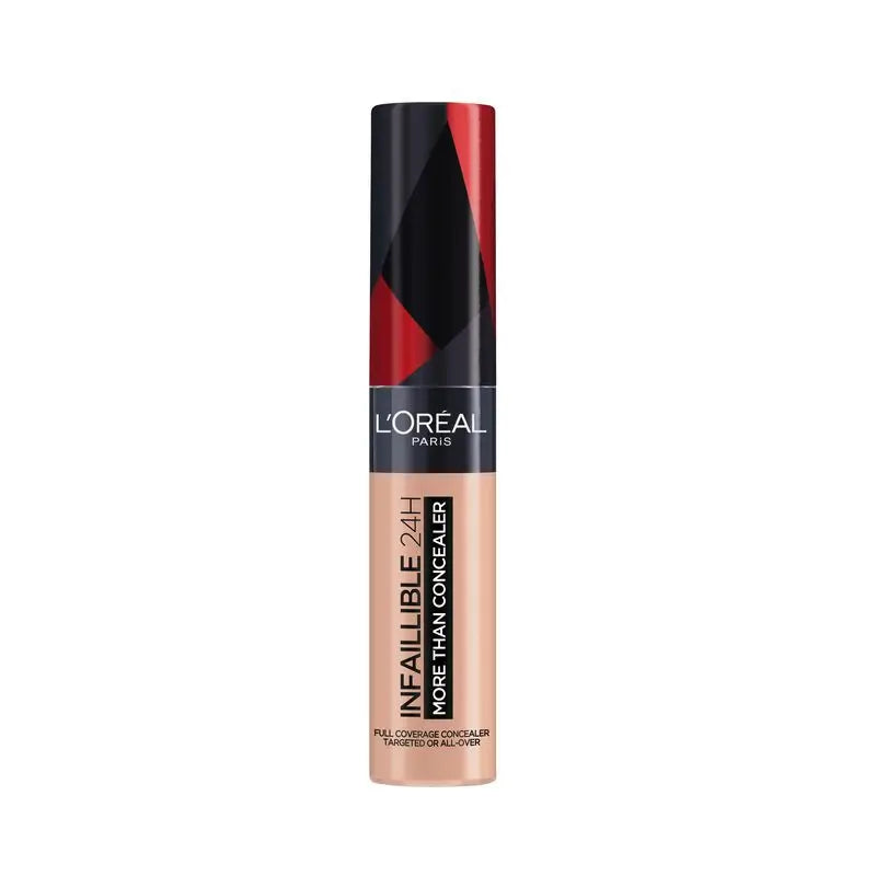 L'Oréal Paris Infalible More Than Concealer Corrector Cobertura Completa, Tono 324 Oatmeal/Avoine, 11 Ml