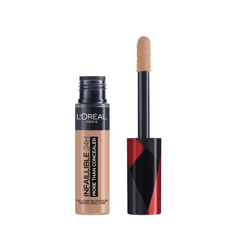 L'Oréal Paris Infalible More Than Concealer Corrector Cobertura Completa, Tono 328 Linen, 11 Ml 30 G