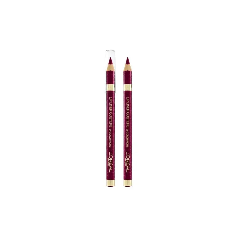 L'Oréal Paris Lip Liner Color Riche Couture 374 Intense Plum Perfilador De Labios Frambuesa