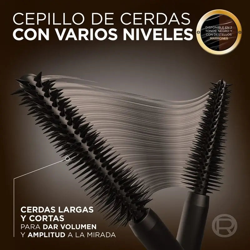 L'Oréal Paris Máscara De Pestañas Panorama Brown Con Fórmula Ultra-Flexible Voluminizadora