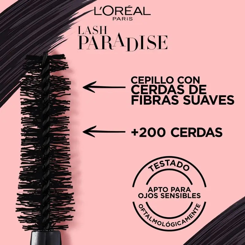 L'Oréal Paris Paradise Máscara De Pestañas Volumen Y Longitud Negro