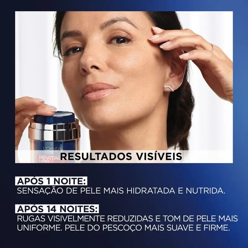 L'Oréal Paris Pressed Cream Noche De Revitalift Laser Con Retinol + Niacidamida Formato Monodosis, 50Ml