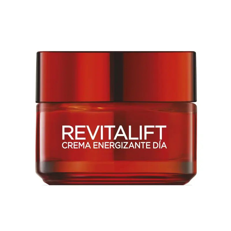 L'Oréal Paris Revitalift Crema Día Roja Energizante - Con Ginseng Rojo - 50 Ml