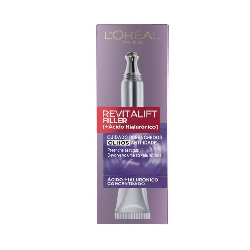 L'Oréal Paris Revitalift Filler Contorno De Ojos Anti-Edad Rellenador [+Ácido Hialurónico]-15Ml