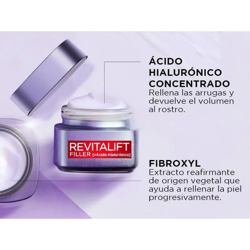 L'Oréal Paris Revitalift Filler Crema Día [Con Ácido Hialurónico] - 50Ml