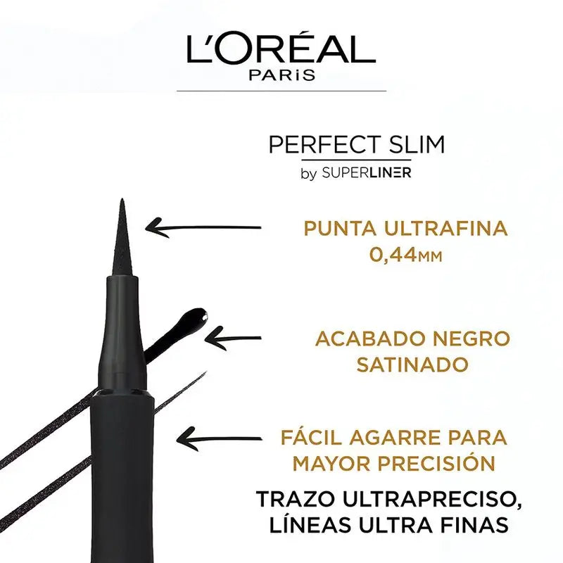 L'Oréal Paris Super Liner Perfect Slim Gris Delineador Líquido Y Ultra-Preciso