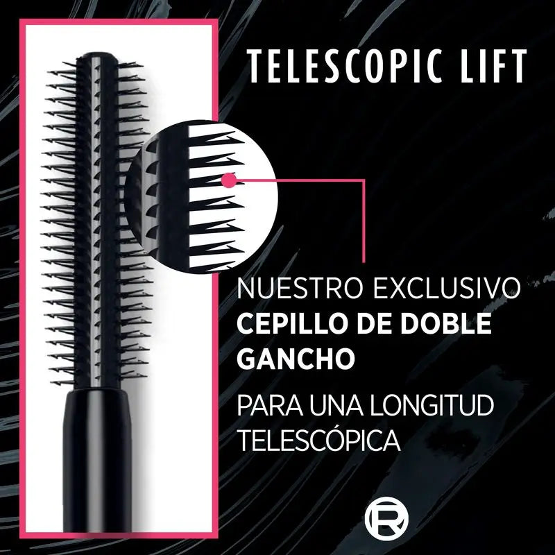 L'Oréal Paris Telescopic Extra Black Máscara De Pestañas +5Mm Longitud.