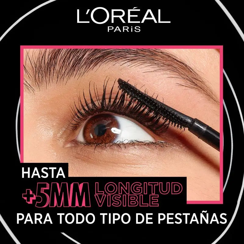 L'Oréal Paris Telescopic Extra Black Máscara De Pestañas +5Mm Longitud.