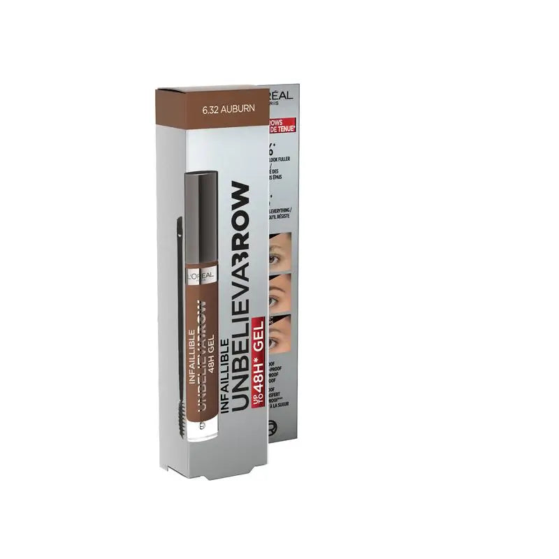 L'Oréal Paris Unbelieva Brow Gel De Cejas Larga Duración 6.3 Auburn