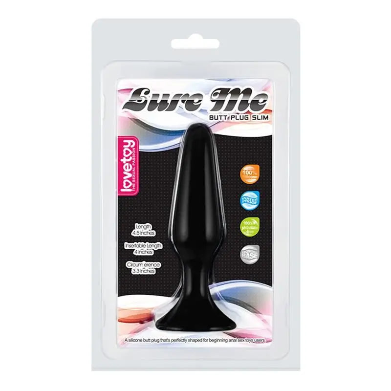 Lovetoy Plug Anal Lure Me Talla S Negro