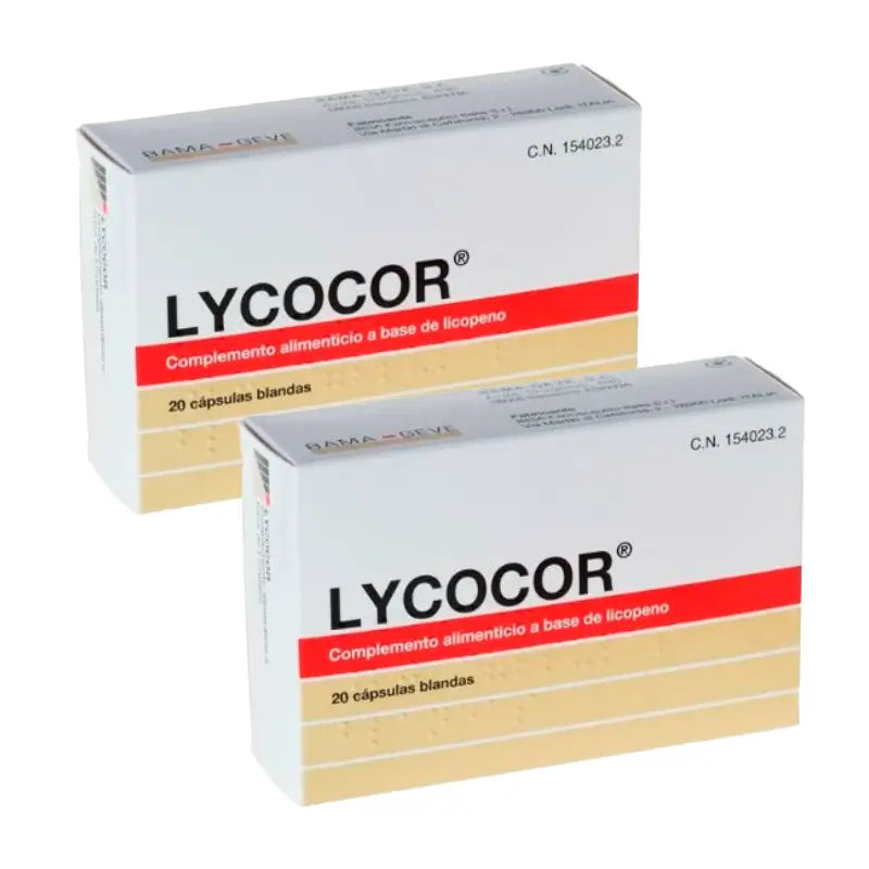 Lycocor Pack Complemento Alimenticio , 2 x 20 capsulas blandas