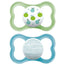 Mam Baby Chupete Air Silicona Azul +6M, 2 Unidades