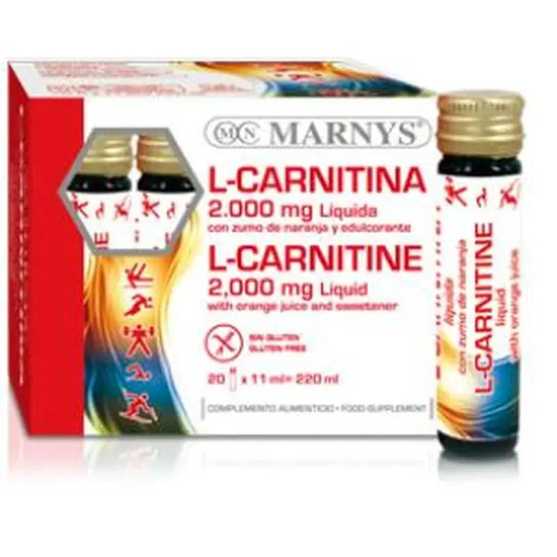 Marnys L-Carnitina 2000 Sabor Naranja 20Viales