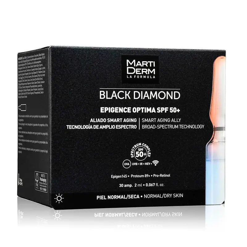 Martiderm Black Diamond Epigence Óptima SPF 50 30 Ampollas x 2 ml