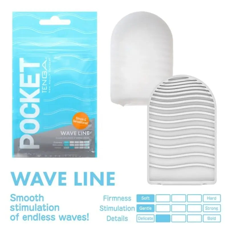 Masturbador De Bolsillo Tenga Wave Line 