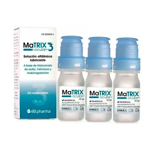 Matrix Ocular 3 Gotas Oftálmicas, Pack 3 x 10 ml