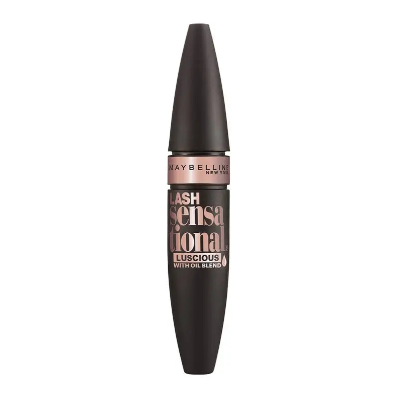 Maybelline New York Lash Sensational Voluptuous máscara de pestañas negra volumen, 9,5 ml