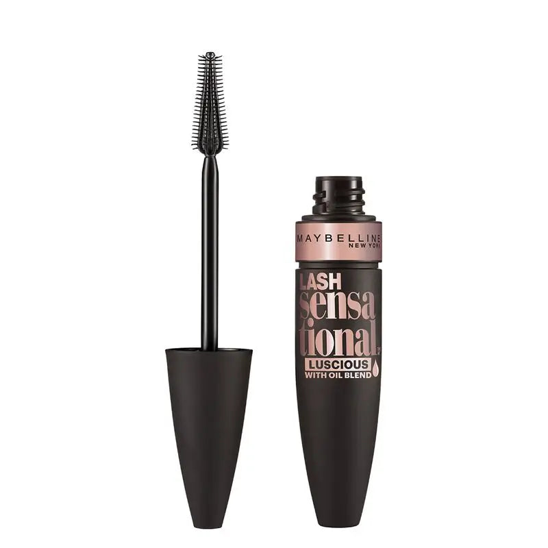 Maybelline New York Lash Sensational Voluptuous máscara de pestañas negra volumen, 9,5 ml