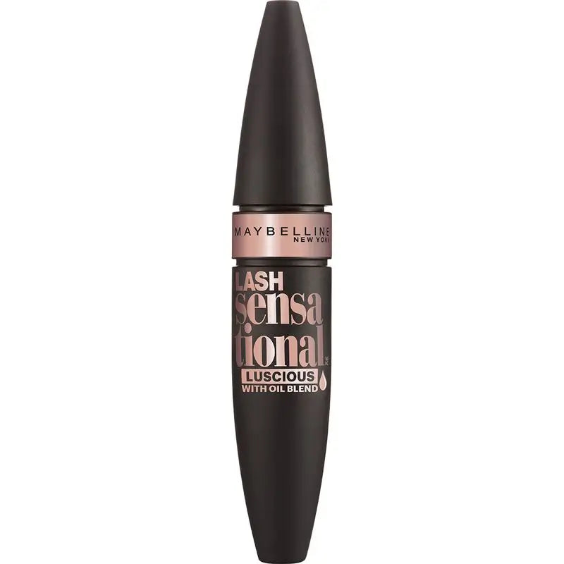 Maybelline New York Lash Sensational Voluptuous máscara de pestañas negra volumen, 9,5 ml