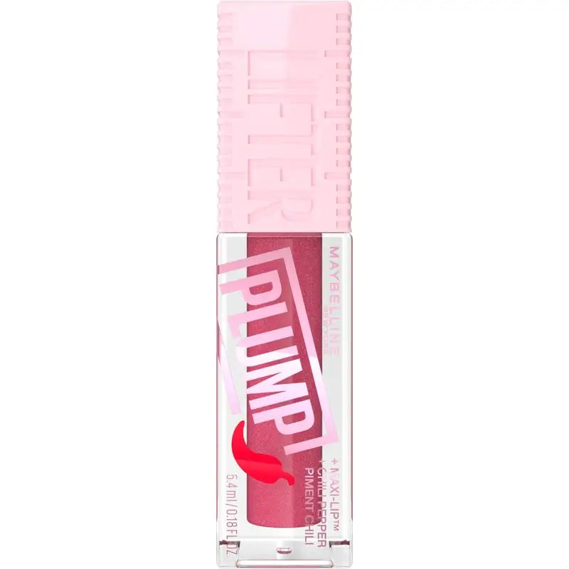 Maybelline New York Lifter Plump con Chili Pepper y Ácido hialurónico, Tono 002 Mauve Bite