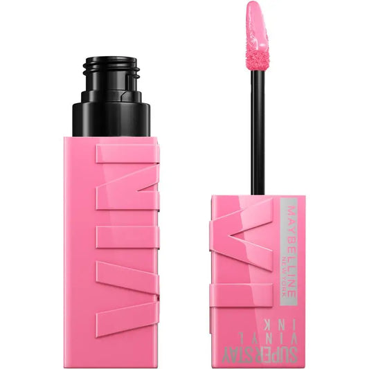 Maybelline New York Superstay Vinyl Ink Pintalabios efecto vinilo de larga duración hasta 16H, Tono 155 UPBEAT