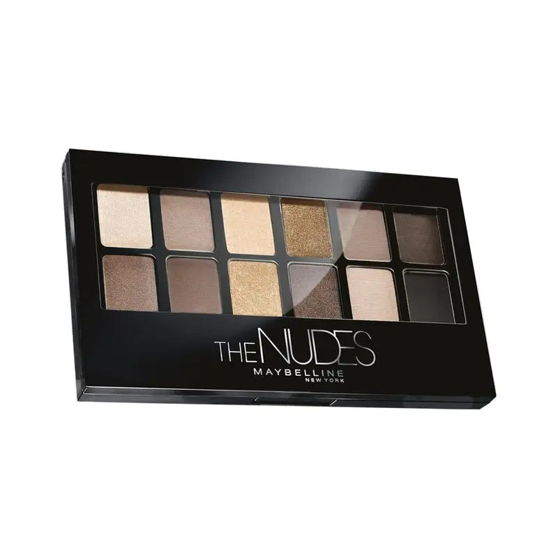 Maybelline New York The Nudes Paleta de Sombras de Ojos 12 sombras colores nude y marrones, 9,6 g