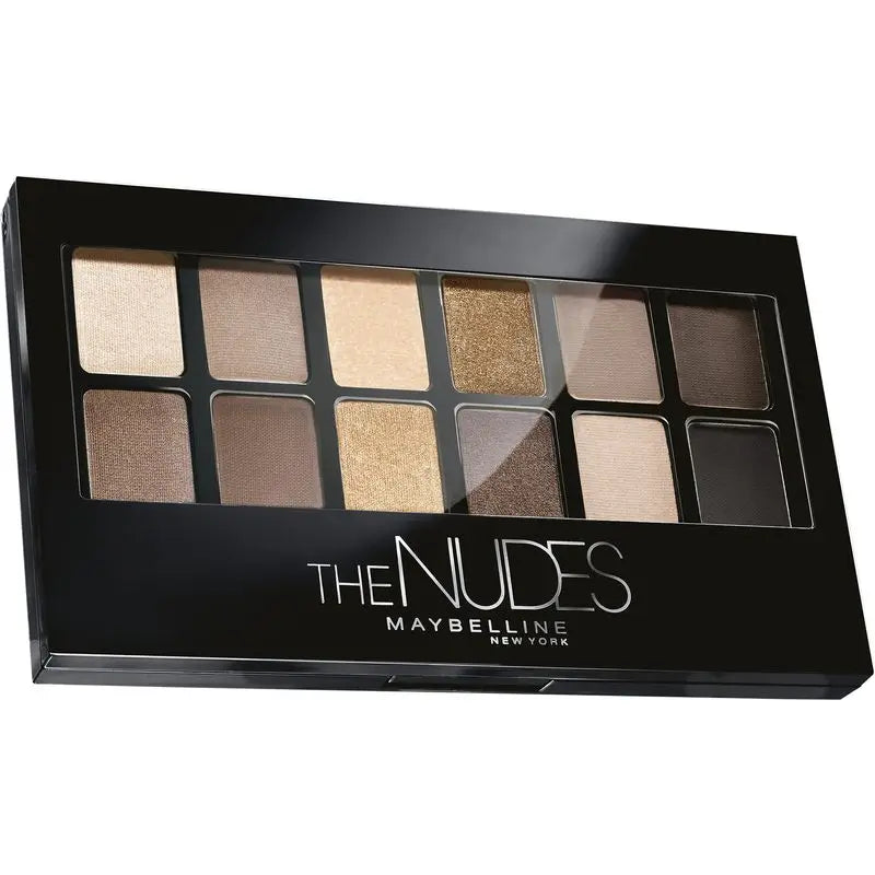 Maybelline New York The Nudes Paleta de Sombras de Ojos 12 sombras colores nude y marrones, 9,6 g