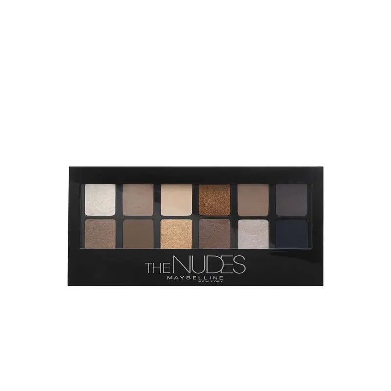 Maybelline New York The Nudes Paleta de Sombras de Ojos 12 sombras colores nude y marrones, 9,6 g