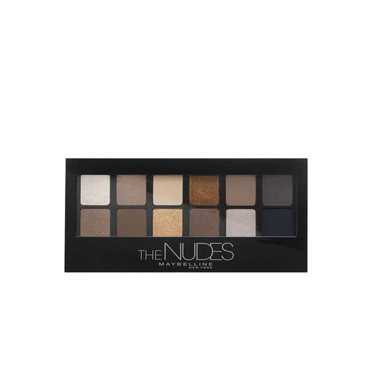 Maybelline New York The Nudes Paleta de Sombras de Ojos 12 sombras colores nude y marrones, 9,6 g