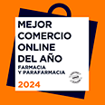 Logo de Mejor comercio online del año 2024 que reconoce a Farmaciasdirect