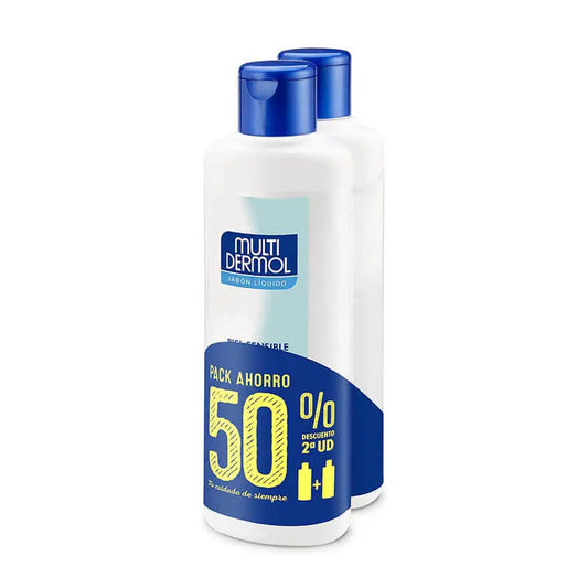 Multidermol Jabón Líquido 750 ml 2Ud 50%