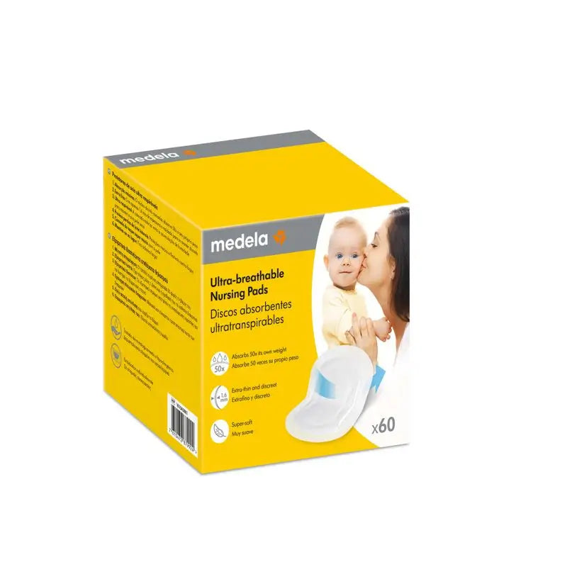 Medela Discos Absorbentes Ultratranspirables 60 Uds