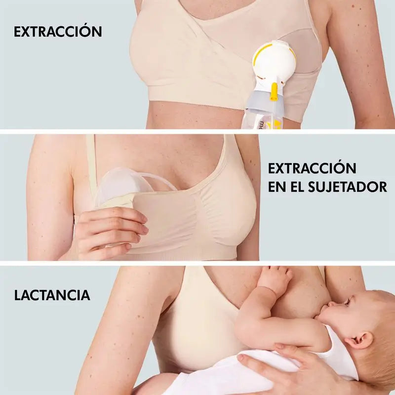 Medela Sujetador De Lactancia Y Extraccion 3 En 1- L Chai, 1 ud