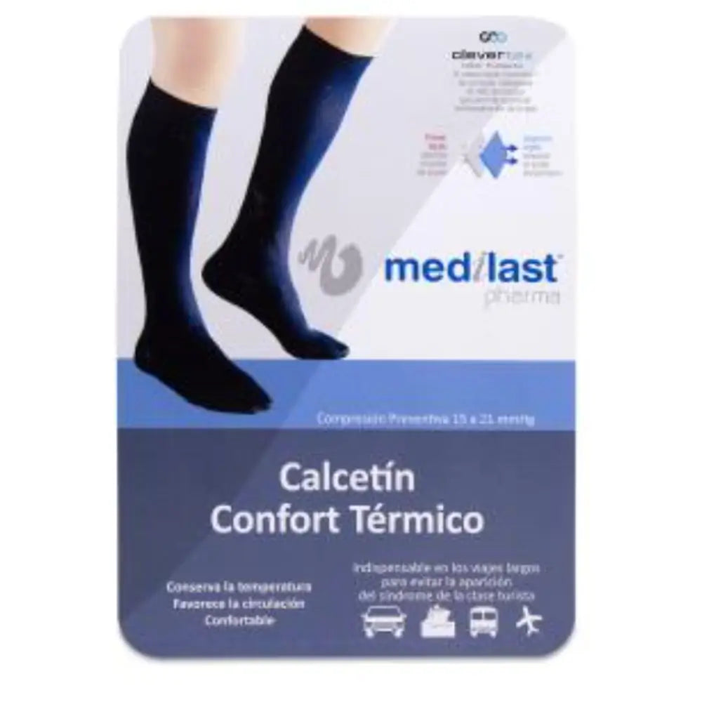 Medilast Calcetin Confort Negro T/Extra Grande