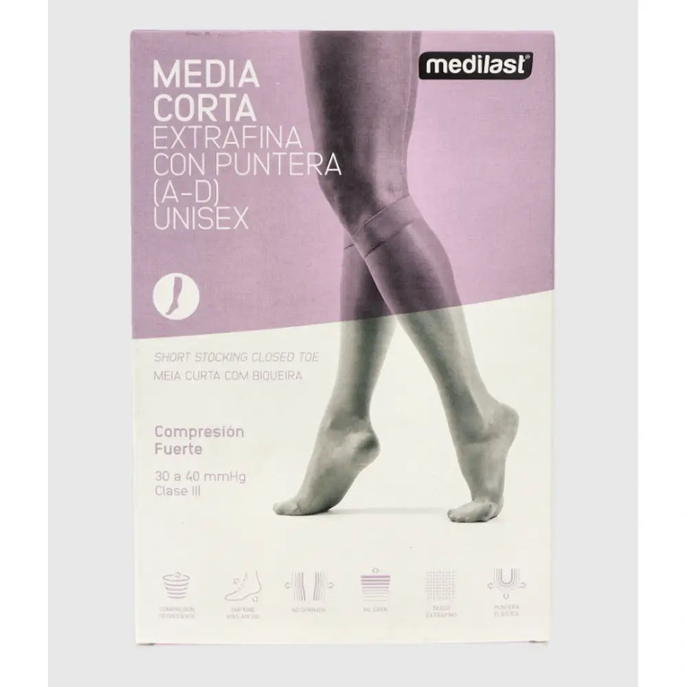 Medilast Media Corta Fte C/Puntera R606 Grande