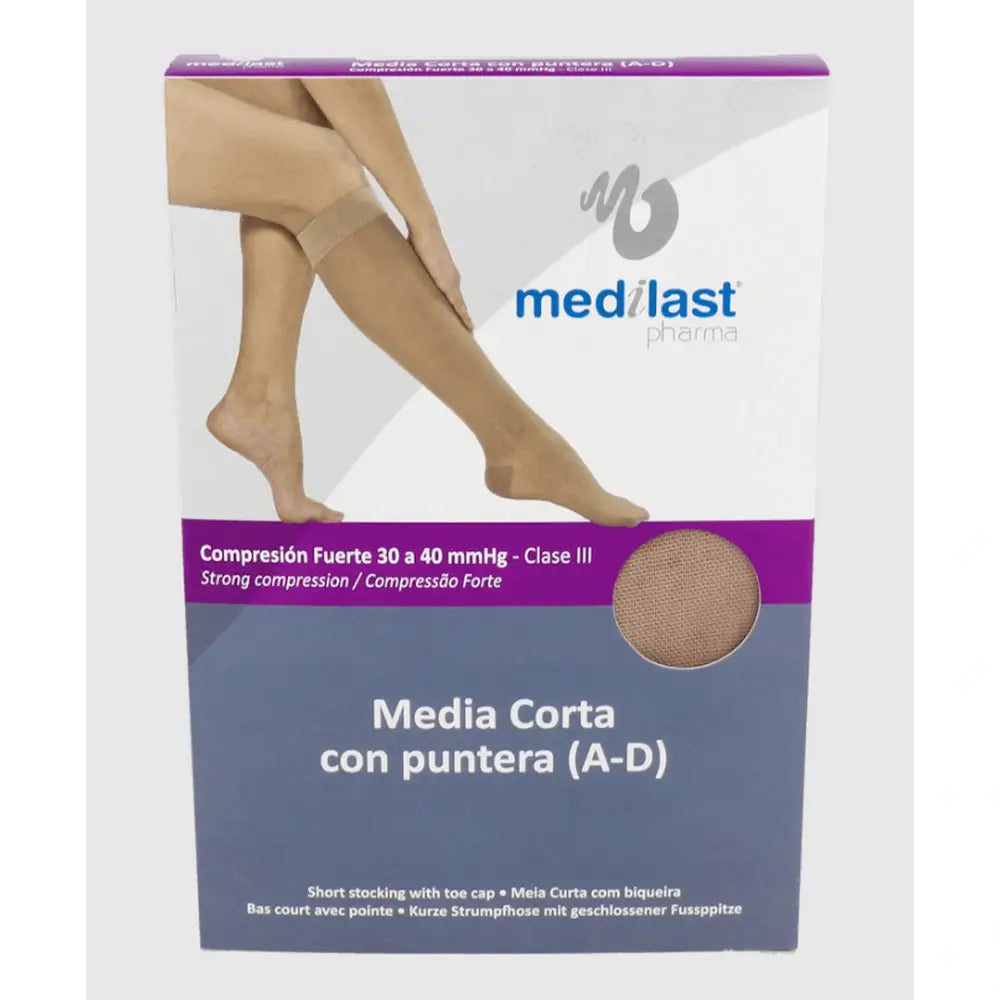 Medilast Media Corta Fte C/Puntera R606 Mediana