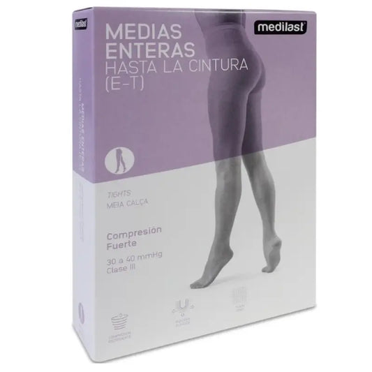 Medilast Panty Comp Fuerte Negro T/3