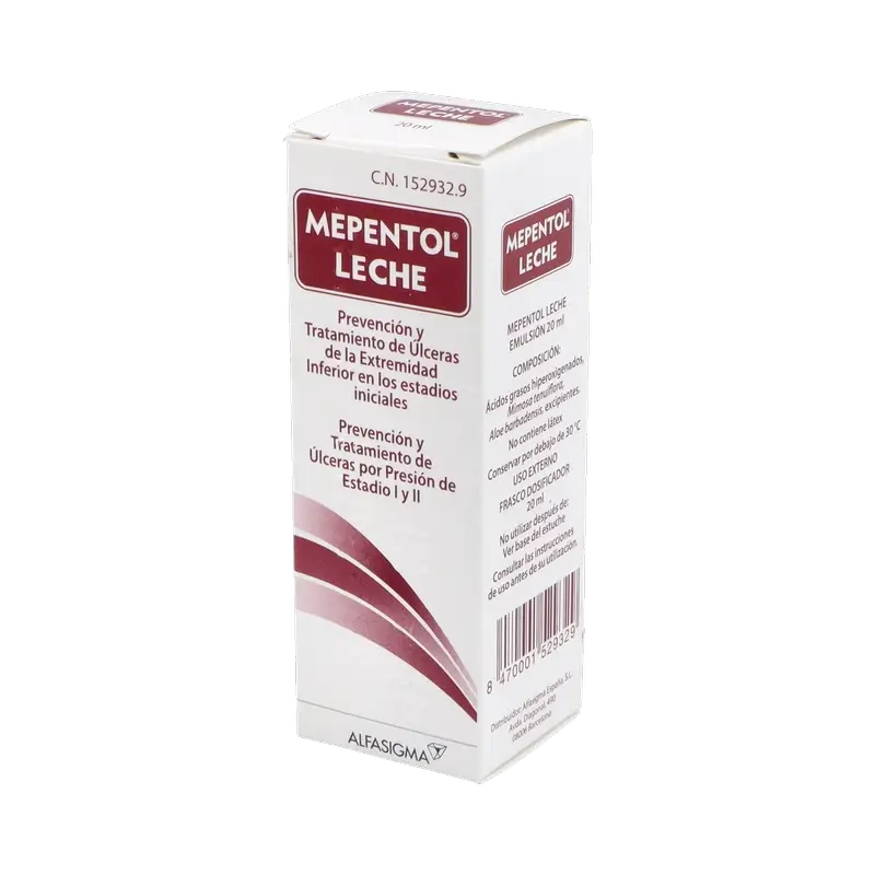 Mepentol Leche Emulsión Para Úlceras 20 ml