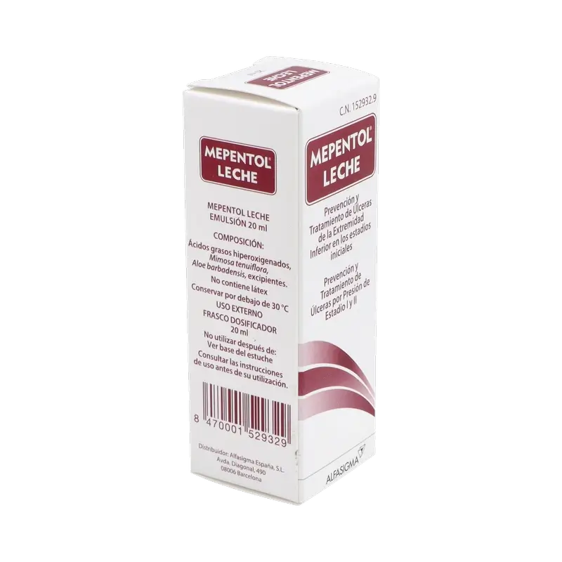 Mepentol Leche Emulsión Para Úlceras 20 ml